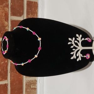 Children's Fashion Smiley Face Necklace , Bracelet, and Earring Set